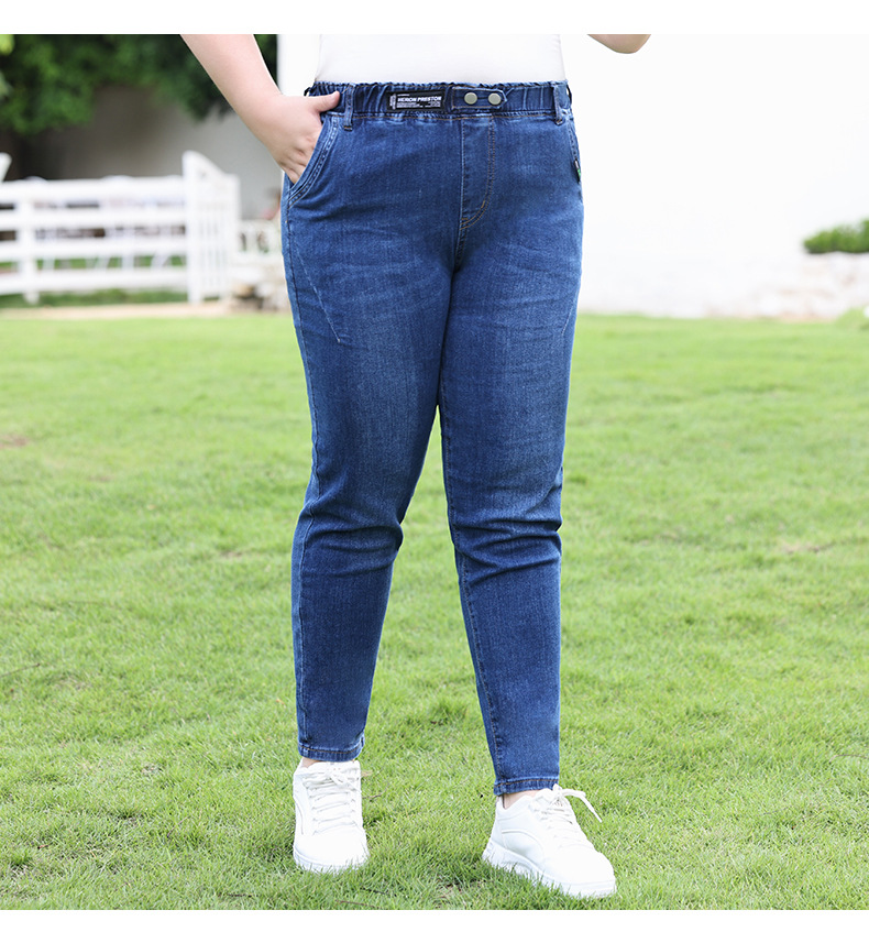 quần jeans big size nữ xanh
